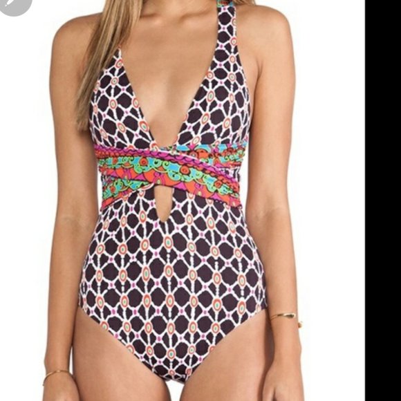 Trina Turk Other - Trina Turk Venice Beach One Piece SwimSuit with Low Back